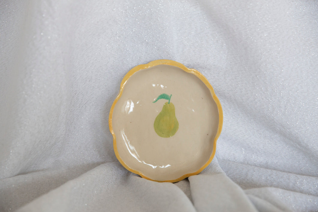 Fruit Cake Plate - Pear