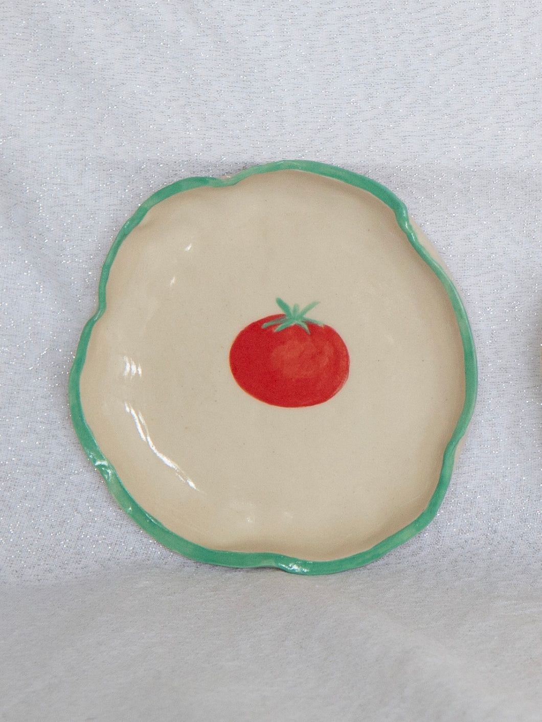 Fruit Cake Plate - Tomato